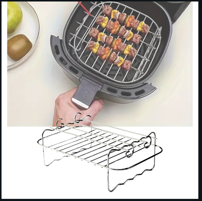 Air fryer rack, rods