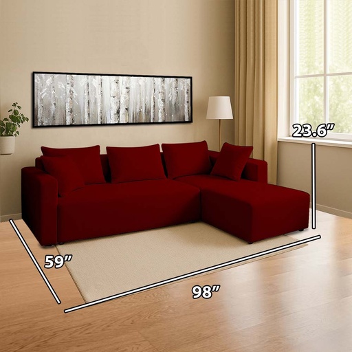 [3440P001CH17] Sectional sofa