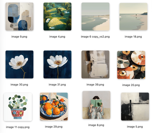 [1002363605] Unframed Canvas 36x36