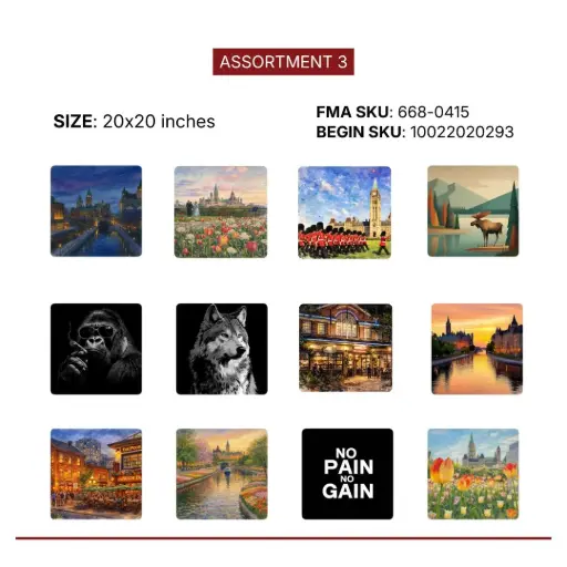 [10022020293] Frameless canvas 20x20